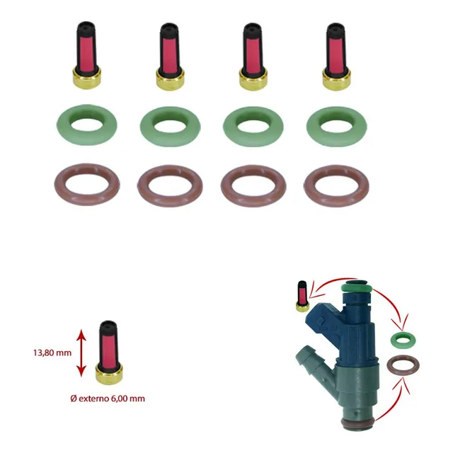 Kit Oring Filtros Inyector Audi A3 Vw Golf Bora Beetle 2.0