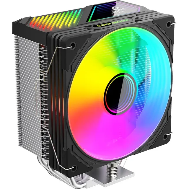 Coolmoon Gt600 Cooler Cpu Gamer Argb Pantalla De Temperatura