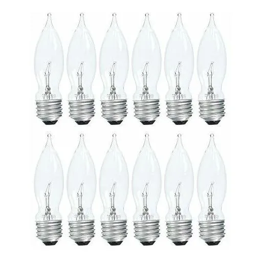 Juego Ge Crystal Clear Punta Doblada Base Estandar Luz