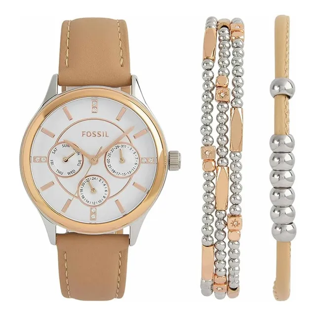 Reloj Y Joyería De Regalo Fossil Bq3417set