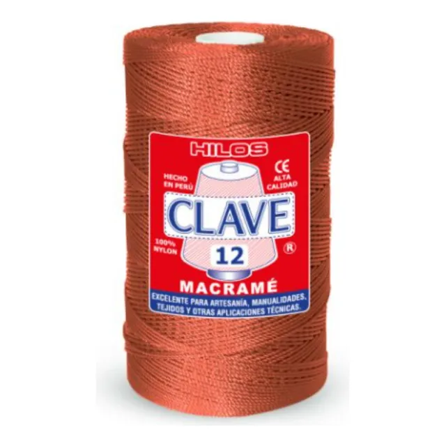 Hilo Macrame Nro. 12 Un Cono De 1/2 Kg