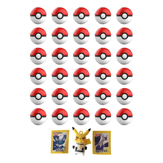 30 Pokebolas Chicas Con Sorpresa