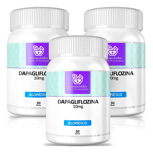 Kit 3 Dapaglif0z 10mg - 30 Cápsulas Suplemento Nutricional
