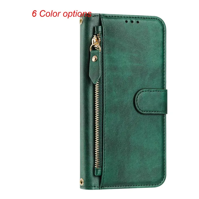 Funda De Piel Con Cierre De Primera Calidad Para Motorola Serie G30, Función Atril, Bloqueo Rfid, Protección 360°, Cartera, Monedero