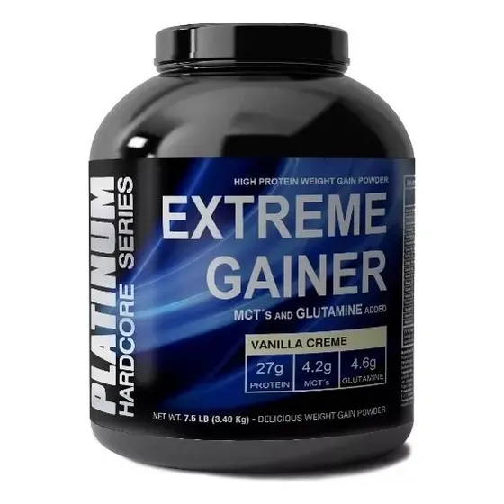 Ganador de Peso Hipercalórico Platinum Hardcore Vainilla 3.4 kg | Cuotas sin interés