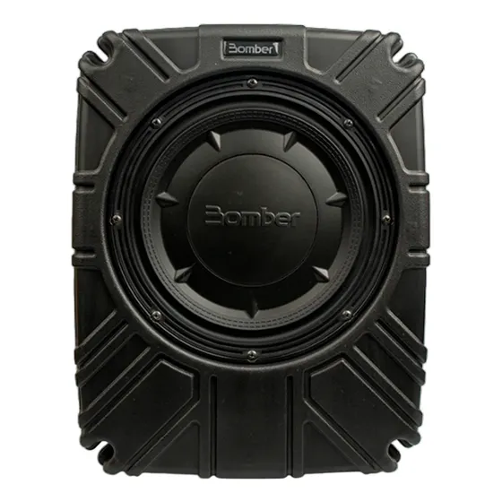 Subwoofer Bomber Slim 10 Pol 200w Selada Caixa Passiva 4ohms
