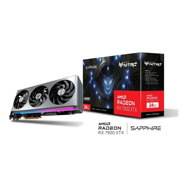 Tarjeta de video AMD Sapphire Nitro+ Radeon RX 7000 Series RX 7900 XTX 11322-01-40G 24GB