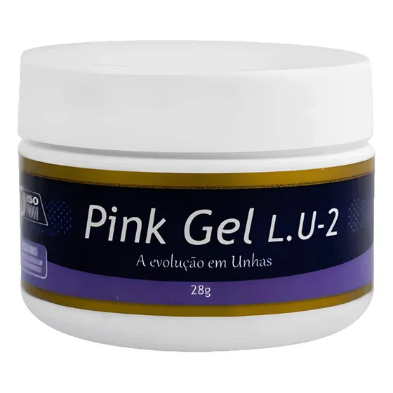 Gel Para Unhas Pink Lu2 28g Piu Bella 