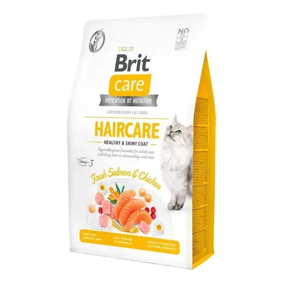Brit Care Haircare 2kg Alimento Seco Para Gatos Adultos Salmón y Pollo | Cuotas sin interés