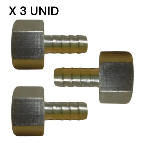 Conexión Manguera 3/8 Espiga A 1/2  Npt Hemb Precio X 3 Unid
