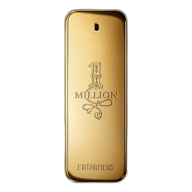 Frasco de perfume Paco Rabanne 1 Million em formato de barra de ouro metálico de 200ml