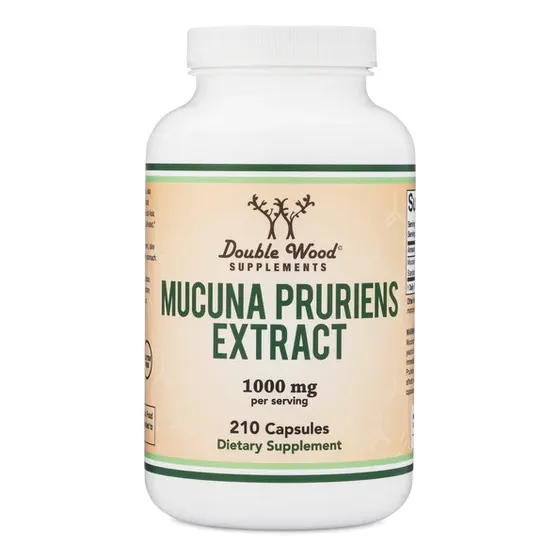 Double Wood Extracto De Mucuna Pruriens 500 Mg, 210 Caps Sabor Sin Sabor