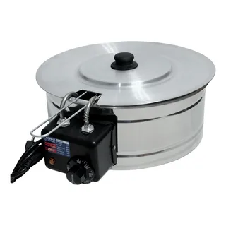 Fritadeira Industrial Elétrica Tacho Redondo Com Tampa 5l Fritadeira Industrial Elétrica Tacho Redondo Com Tampa 5l