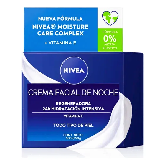 Crema Nivea Facial Regeneradora Noche Todo Tipo Piel 50 Ml