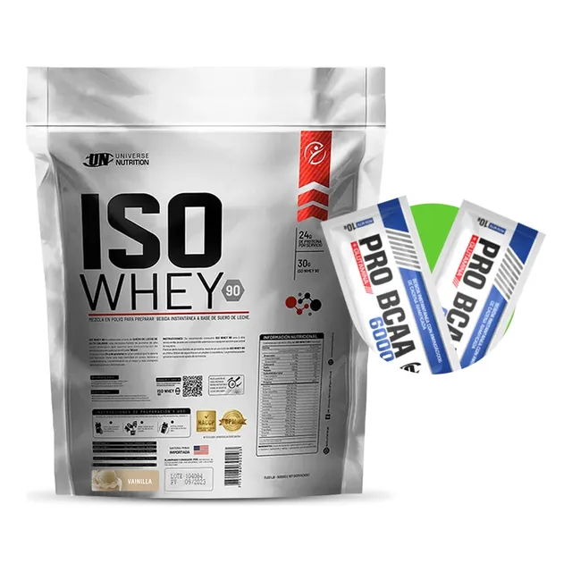 Iso Whey 3kg Vainilla + 02 Sachets