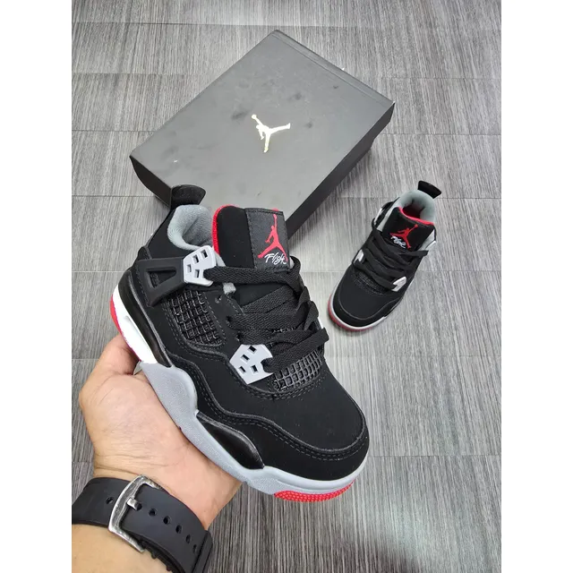 Jordan Retro 4 Para Niños - Talla 26 Al 35
