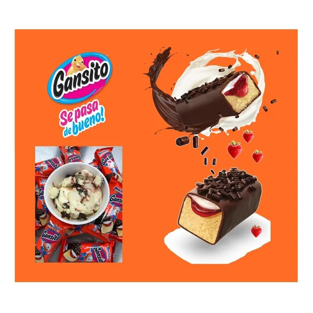 4 Pastelitos Gansitos Marinela 50g Cada Uno