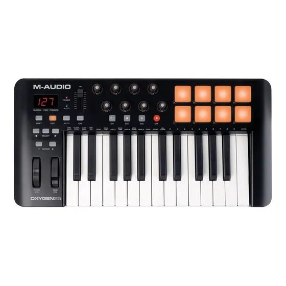 Teclado Controlador M-audio Oxygen 25 Teclas V4 IV Usb Midi