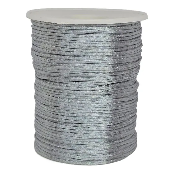 Hilo Cola De Rata Delgado 1.5mm 100m Gris Gris