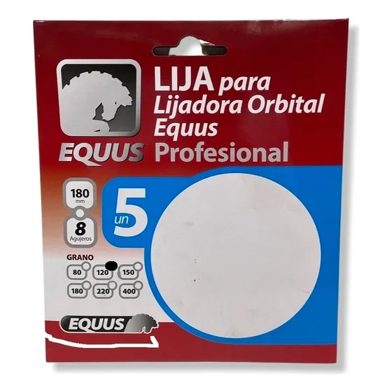 Pack 5 Lijas #120 Lijadora Mango Corto 710w 8 Aguj