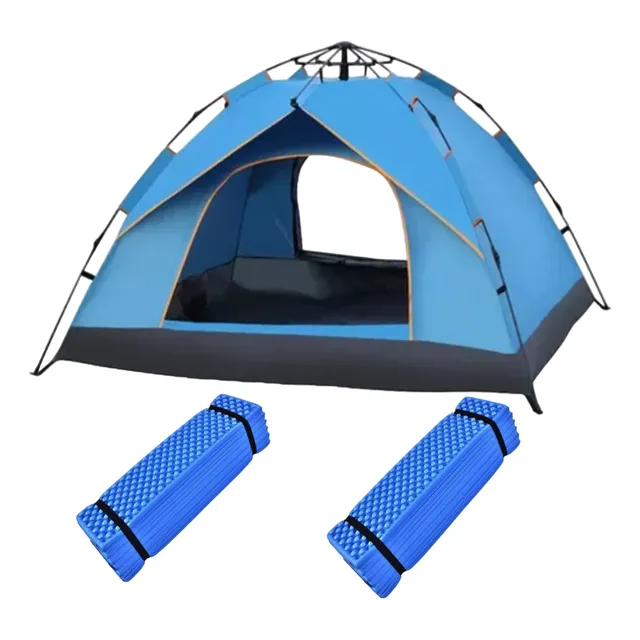 Pack Carpa 4 Personas 2 Colchonetas Camping Carpa Automatica