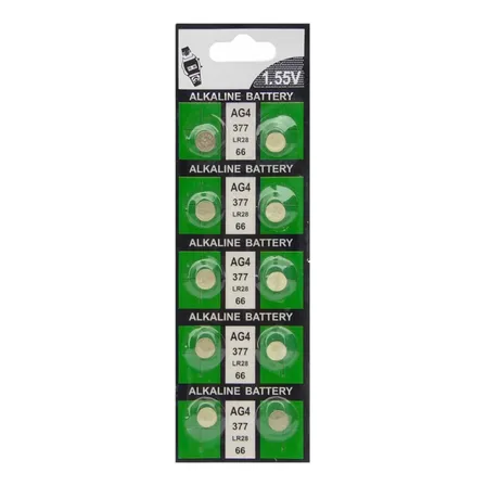 Pack 10 Pilas Ag4 377 Lr626 Sr626 177 Buttonhcell Tipo Reloj