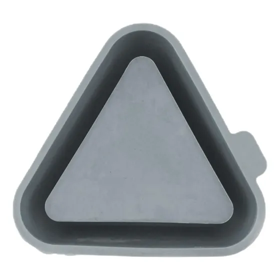Maceta De Silicona Para Triángulo De Hormigón Y Yeso