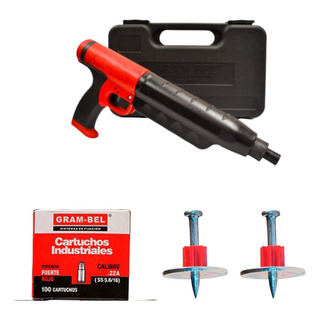 Herramienta Gb 100s+ Fulminante + 200pz Clavo Con Rondana Herramienta Gb 100s+ Fulminante + 200pz Clavo Con Rondana