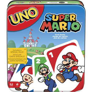 Juego De Cartas Mattel Games Uno Super Mario Con Lata Colecc Juego De Cartas Mattel Games Uno Super Mario Con Lata Colecc