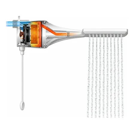 Chuveiro Ducha Lorenzetti Loren Shower Eletrônico Branco 6800w 220V