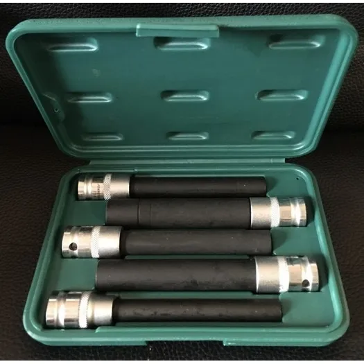 Juego De Dados Torx Hembra 5pzs Del E10 Al E18 Largos