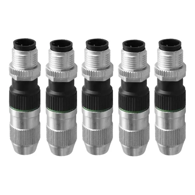 Conector Armable M12 4 Pines Macho Recto Paq 5pz Contrinex