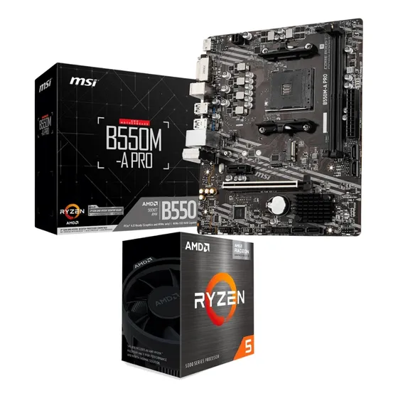 Kit Upgrade Amd Ryzen 5 5500 + B550m Msi