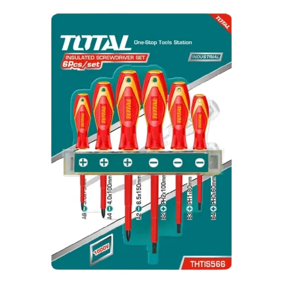 Juego De Destornilladores Aislados Total Para Electricistas 
