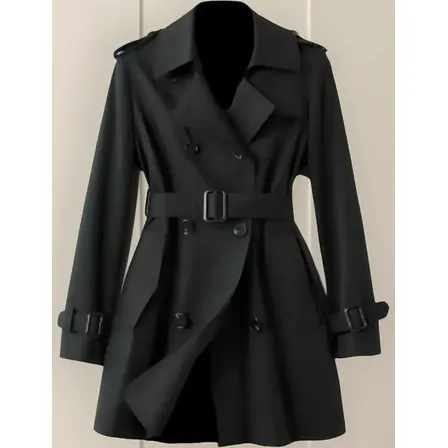 Sobretudo Feminino Elegante Casual Parka Peaky Blinders