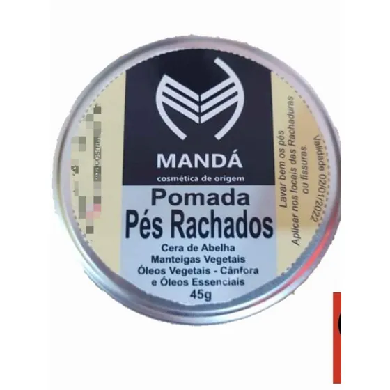 Creme Para  Pés Rachados Ressecados Rachaduras Calcanhar 