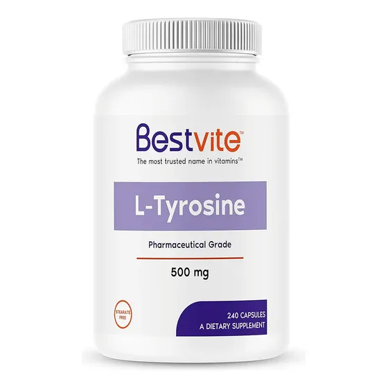 Bestvite L-tirosina 500mg (240 Cápsulas) L- Tirosine