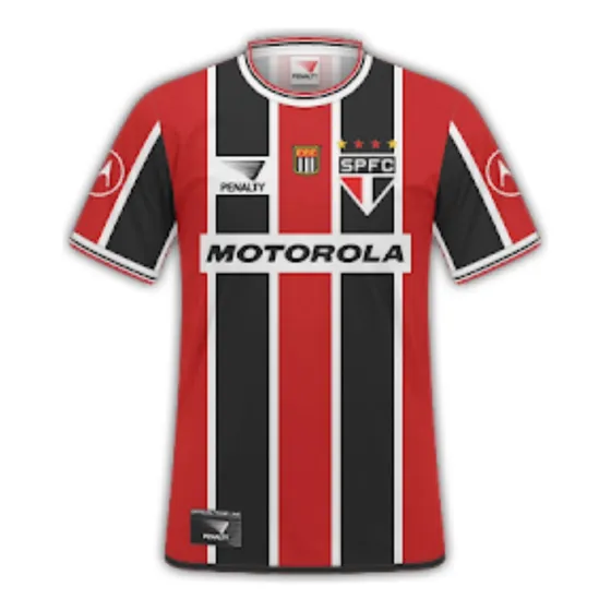 Camisa São Paulo Ii Retrô Penalty 2000 Motorola