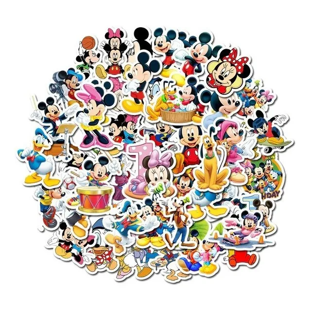 Mickey - Set De 50 Stickers / Calcomanias / Pegatinas