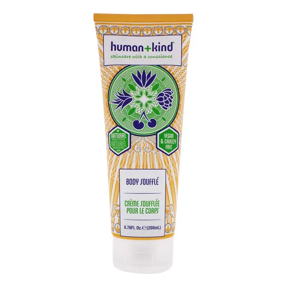 Body Souffle Human+kind, Ligero E Hidratante, Vegano, 200 Ml