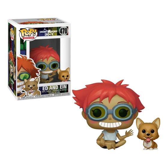 Ed And Ein Cowboy Bebop 20th Funko Pop Animation 470 Anime