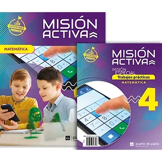 Matematica 4 - Mision Activa: Misión Especial - Trabajos Prácticos, De Vv. Aa.., Vol. 1. Editorial Puerto De Palos, Tapa Tapa Blanda En Español