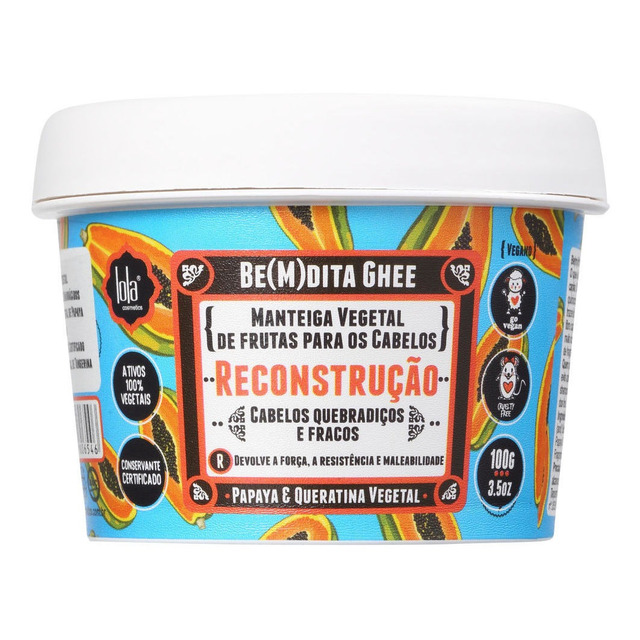 Lola Cosmetics Be(m)dita Ghee Reconstrução - Máscara 100g Lola Cosmetics Be(m)dita Ghee Reconstrução - Máscara 100g