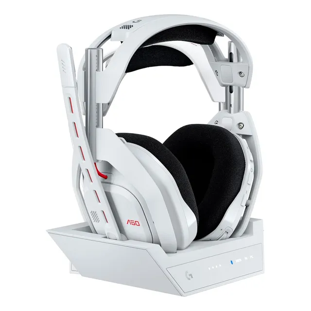 Logitech Astro A50 Gen5, Diadema Gamer Lightspeed + Base, Wh Color Blanco