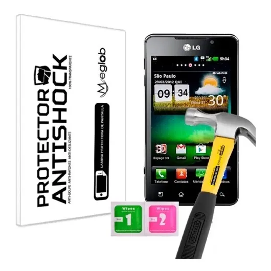 Lamina Protector De Pantalla Anti-shock LG Optimus 3d Max