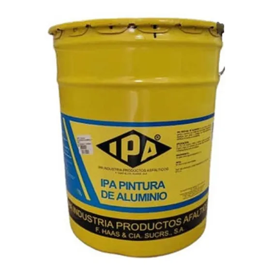 Pintura Aluminizada Asfáltica Ipa Para Mantos Cuñete 5 Gal