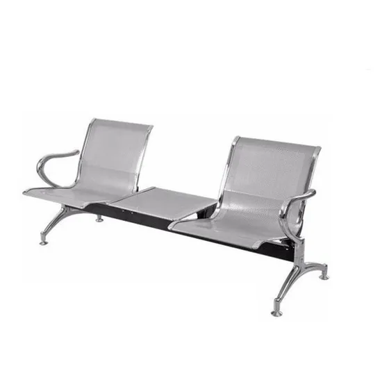 Silla  De Espera O Tandem Torino  Con Mesa Dos Puestos