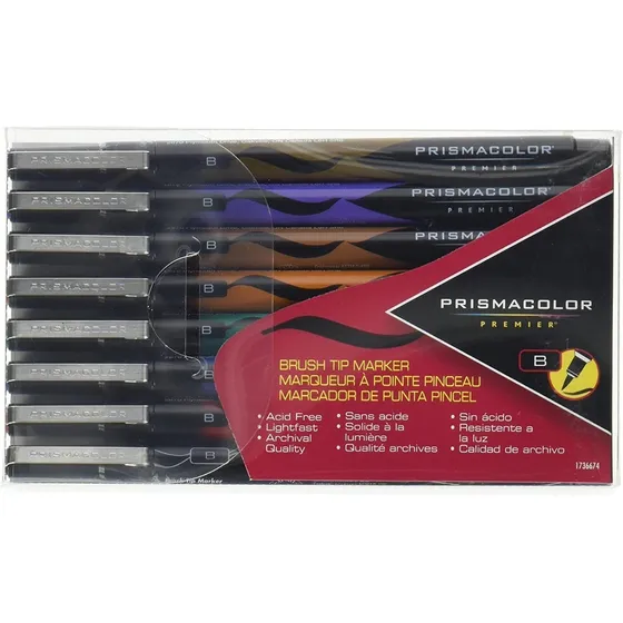 Marcadores De Punta De Pincel Prismacolor Premier 8 Col.