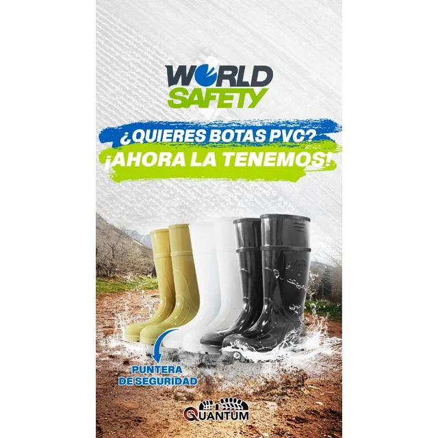 Botas De Hombre World Safety Caña Alta
