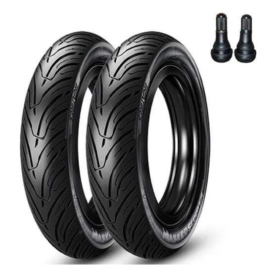 Par Pneu 120/70-14 E 100/80-14 Masked Pcx 150 2017 Em Diante